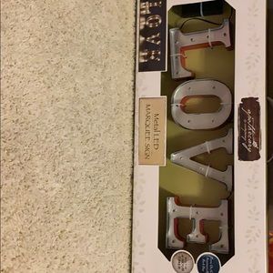 Love metal LED lights